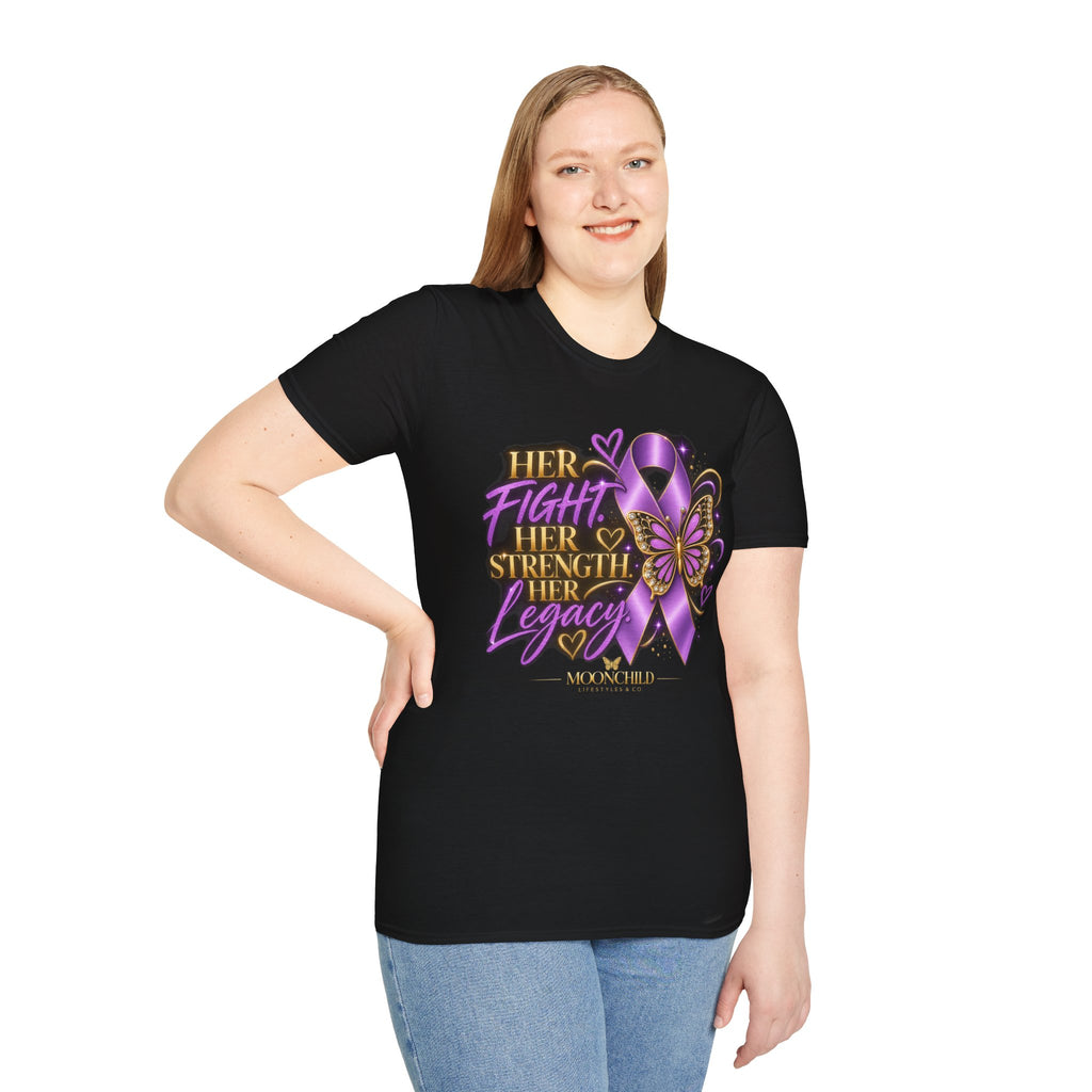 Her Fight. Her Strength. Her Legacy. | Moonchild Awareness Tee